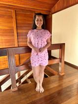 Pijama Verão Conjunto Suede Manguinha Baby Doll Short Doll Estampado Pijama Verão Conjunto Suede Manguinha Baby Doll Short Doll Estampado