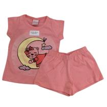 Pijama Verão Patota Fem Infantil Coral