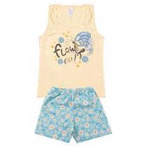 Pijama Verão Regata - Menina - Flores
