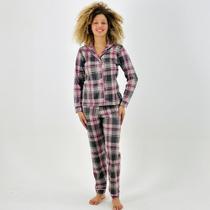 Pijama Victory Americano Manga Longa com Calça Canelado Feminino Pijama Victory Americano Manga Longa com Calça Canelado Feminino