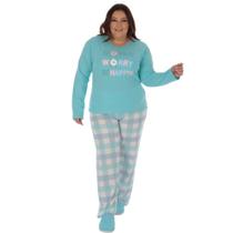 Pijama victory longo plus size feminino ref: vic25143 Pijama victory longo plus size feminino ref: vic25143