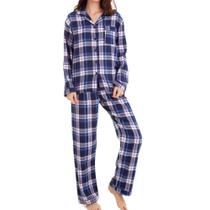 Pijama Xadrez 100% Algodão Sepie 922