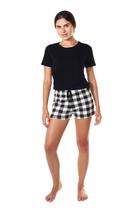 Pijama Xadrez Feminino Curto Verão Empório Do Algodão