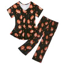 Pijamas American Trends Halloween, abóbora e algodão XL