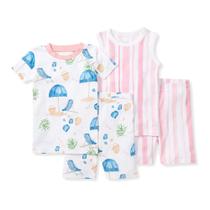 Pijamas Burt's Bees Baby, conjunto de algodão orgânico de 2 peças para meninas Pijamas Burt's Bees Baby, conjunto de algodão orgânico de 2 peças para meninas