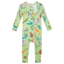 Pijamas conversíveis para bebês Posh Peanut Safari 3-6M