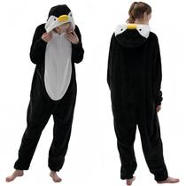 Pijamas COSUSKET Penguin, macacão de flanela Pijamas COSUSKET Penguin, macacão de flanela