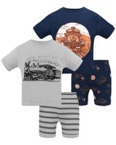 Pijamas DAUGHTER QUEEN Boys 18-24 meses 100% algodão Train