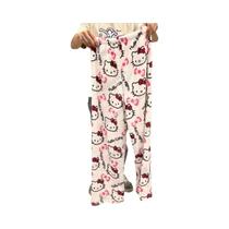 Pijamas De Flanela Hello Kitty Para Mulheres, Kawaii, Anime, Casual, Calças Para Casa 2023