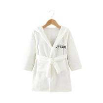 Pijamas De Flanela Para Crianças, Robe Macio Com Capuz, Roupas De Dormir Para Meninos E Meninas De 2