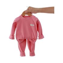 Pijamas De Veludo Quentes Para Crianças, Roupas De Dormir Com Estampa De Urso Para Meninos E