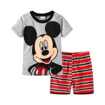 Pijamas De Verão Para Crianças Spiderman Steelman Conjunto De Pijamas De Manga Curta Com Estampa De