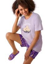 Pijamas Dreams & Co. 3X Conjunto de Malha Thistle Glow Bears Pijamas Dreams & Co. 3X Conjunto de Malha Thistle Glow Bears