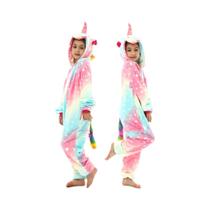 Pijamas Flanela Infantil Kigurumi Pikachu e Unicórnio - Macacão para Bebês e Crianças