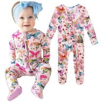 Pijamas Footie Posh Peanut para Bebês (3-6 meses) - Viscose de Bambu