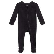 Pijamas Footie Posh Peanut para Recém-Nascido - Com Luvas Dobráveis Pretas Pijamas Footie Posh Peanut para Recém-Nascido - Com Luvas Dobráveis Pretas