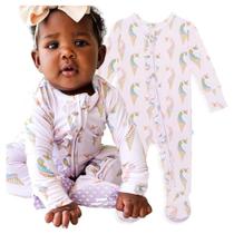 Pijamas Footie Posh Peanut Unicorn Ice Cream - 6 a 9 Meses - Meninas