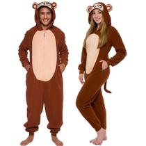 Pijamas Funziez! Macacão de pelúcia unissex Slim Fit Monkey