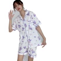 pijamas Impressão Criativa Digital Kuromi Bonito verão - Roku