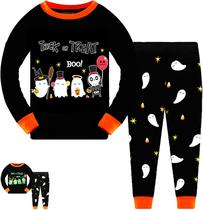 Pijamas infantis Toria Glow in The Dark Halloween 1-7T unissex