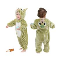 Pijamas Kigurumi Para Bebês De 0 a 4 Anos, Roupas De Dormir De Inverno, Macacões De Flanela Quentes