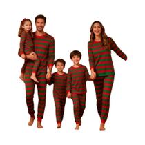 Pijamas Listrados Para Família 2 Peças Em Algodão Roupas De Dormir Casuais Confortáveis Para Homens, Pijamas Listrados Para Família 2 Peças Em Algodão Roupas De Dormir Casuais Confortáveis Para Homens,