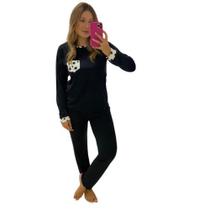 Pijamas Longo Inverno Malha Pv Pijama de Frio Pijama Inverno