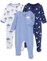 Pijamas para Bebê Yoofoss Algodão Orgânico Kit com 3 Unidades 3-6 Meses Pijamas para Bebê Yoofoss Algodão Orgânico Kit com 3 Unidades 3-6 Meses