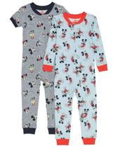 Pijamas sem pés de algodão Disney Baby Mickey e Minnie 2 unidades 3T Pijamas sem pés de algodão Disney Baby Mickey e Minnie 2 unidades 3T