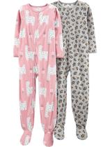 Pijamas Simple Joys by Carter's Girls, pacote com 2 unidades de lã, 7 anos