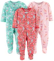 Pijamas Simple Joys da Carter's Baby Girls, pacote com 3, 12 meses Pijamas Simple Joys da Carter's Baby Girls, pacote com 3, 12 meses