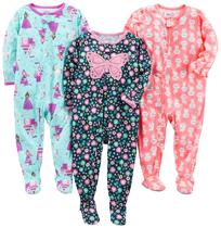 Pijamas Simple Joys da Carter's Baby Girls, pacote com 3, 24 meses