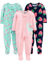 Pijamas Simple Joys da Carter's Baby Girls, pacote com 3, 6 a 9 meses