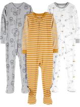 Pijamas Simple Joys da Carter's Toddler Boys 3T de algodão x3 Pijamas Simple Joys da Carter's Toddler Boys 3T de algodão x3