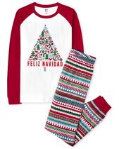 Pijamas The Children's Place Family Matching Feliz Navidad Pijamas The Children's Place Family Matching Feliz Navidad