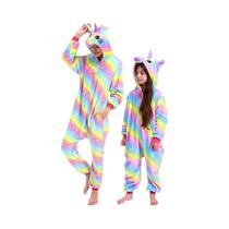 Pijamas Unissex Para Adultos Kigurumi De Unicórnio, Fantasia De Animal Para Halloween E Natal
