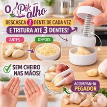 Pik alho descascador e triturador em poucos segundos e sem cheiro nas mãos Pik alho descascador e triturador em poucos segundos e sem cheiro nas mãos