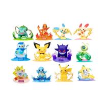 Pikachu Caixa Surpresa Com 12 Figuras De Ação Anime Pokemon Decorações De Mesa Presentes De