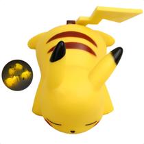 Pikachu Luminária Luz Forte Abajur Led 12cm Pokémon Quarto - Eletrostock