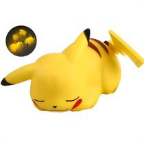 Pikachu Luminária Luz Forte Abajur Led 12cm Pokémon Quarto