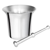 Pilão Almofariz Socado De Alho Alumínio Fundido Polido 0,3 L Cor:Prateado Pilão Almofariz Socado De Alho Alumínio Fundido Polido 0,3 L Cor:Prateado