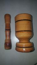 Pilão de madeira 15cm