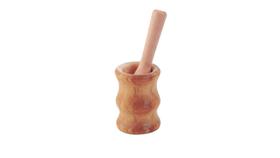 Pilão e Socador De Madeira 8x6 cm para Caipirinha e Temperos ( 38585 )