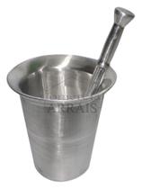 Pilão Extra Grande Gigante Alumínio Batido Fundido