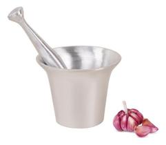 Pilão Socador De Alho Almofariz Alumínio Batido Grosso 250ml Pilão Socador De Alho Almofariz Alumínio Batido Grosso 250ml