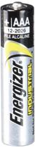 Pilas Alcalinas AAA Energizer Industrial Paquete de 24, 1.5V