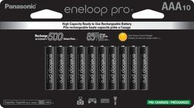 Pilas Eneloop BK-4HCCA10FA Pro AAA Ni-MH Paquete de 10 Pilas Eneloop BK-4HCCA10FA Pro AAA Ni-MH Paquete de 10