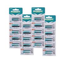 Pilha 23A Alfacell Alcalina 12v A23 Kit 4 Cartelas 20 Unidades Alta Durabilidade