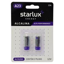 Pilha A23 Starlux 12V Alcalina 2 unidades
