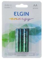 Pilha AA 1,5V Alcalina LR6 Elgin Energy - 2 unidades